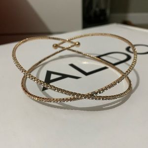Aldo gold diamond choker